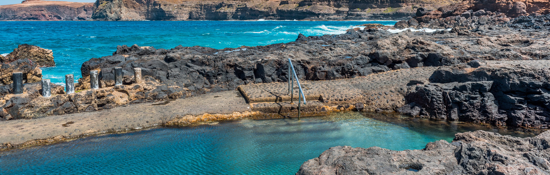 ABKÜHLUNG IN DEN NATURPOOLS VON LAS SALINAS
